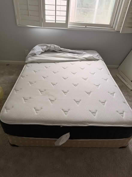 Photo of free Full bed with cover protection (Cambrian) #1