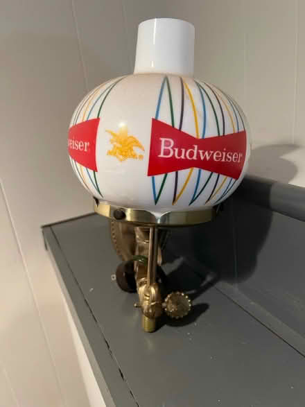 Photo of free Budweiser Wall Sconces (2) (Wood Ridge) #1