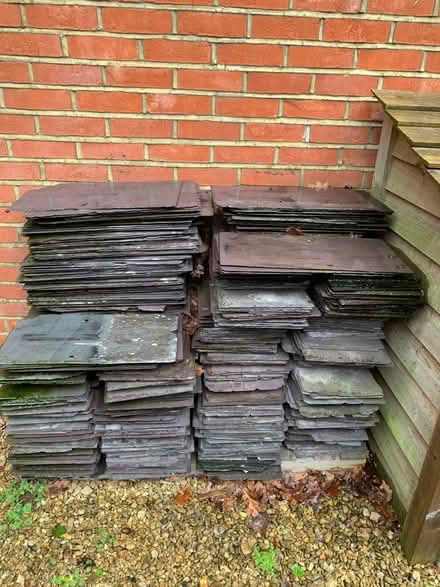 Photo of free Old slate roof tiles (Pirbright GU24) #2