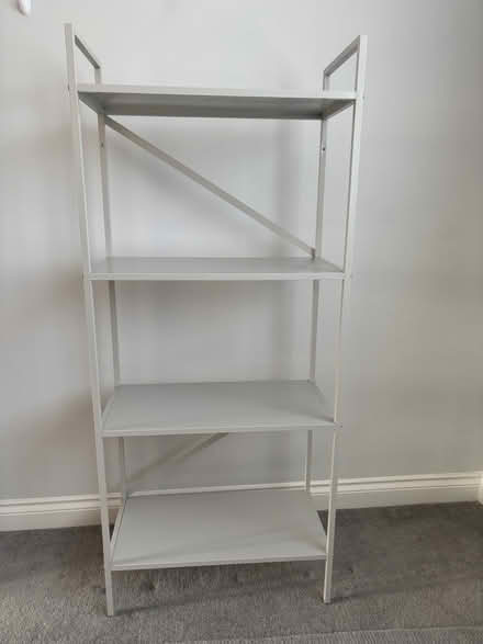 Photo of free Grey metal shelf unit (Witney OX28) #1