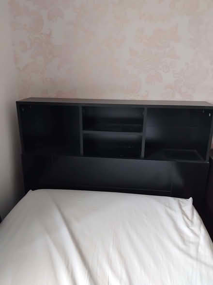 Photo of free Black freestanding Single bed headboard with storage (Portchester PO16) #1