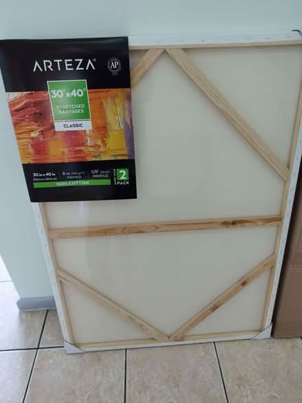 Photo of free large art canvases x 2 (Naunton WR8) #1
