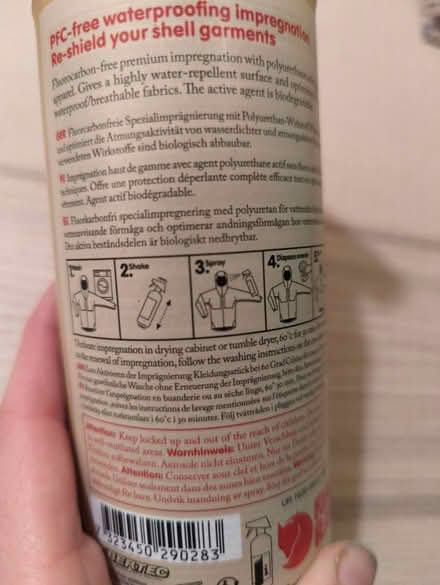 Photo of free Fjalltaven PFC free re-waterproofer (Aston OX18 2) #2