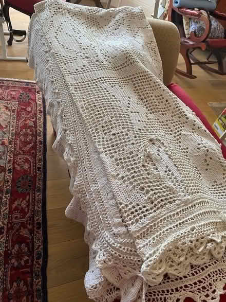 Photo of free Ancient crochet bedcover (Malvern WR14) #2