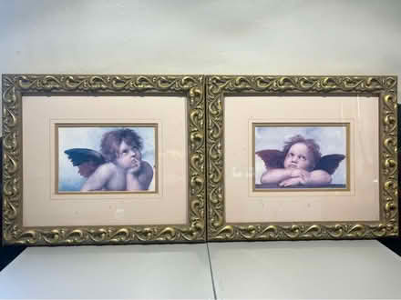Photo of free 2 Cherub Prints in gilt frames (Thurnby Leicester LE7) #1