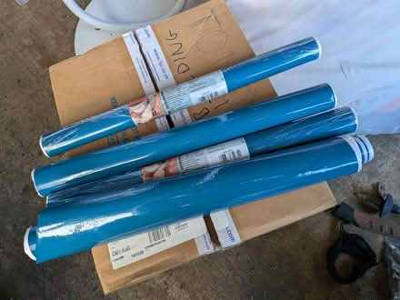 Photo of free Teal blue vinyl wrap (Springfield CM1) #1