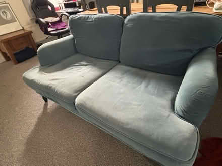 Photo of free Light blue two-seater sofa (Portsmouth PO1) #2