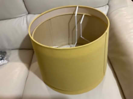 Photo of free Yellow lampshades x 2 extra large (Brockworth) #1