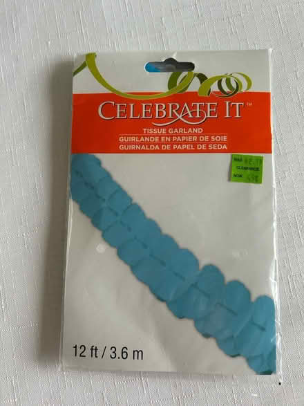 Photo of free Blue tissue paper garland (Woodridge) #1