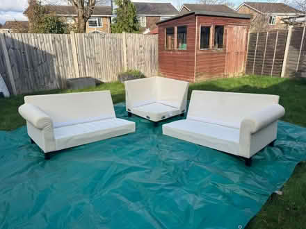 Photo of free Ikea L-Shaped sofa - Well used. (Frogmore GU17) #4