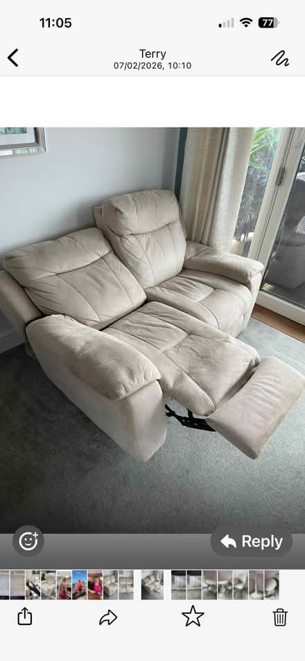 Photo of free 2 Seater Electric Recliner Sofa (Hertford Road SG2) #3