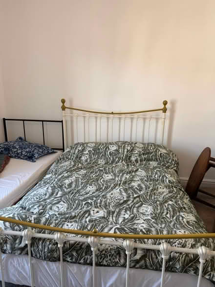 Photo of free Double bed frame (Woodseats S8) #2