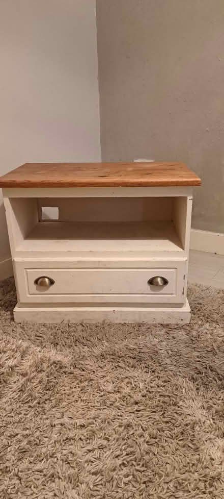 Photo of free TV table, cupboard, shelf & drawer (Anstey LE7) #1