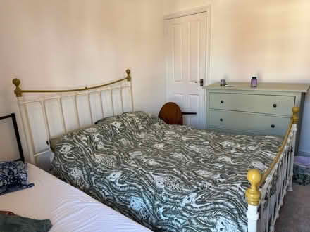 Photo of free Double bed frame (Woodseats S8) #1