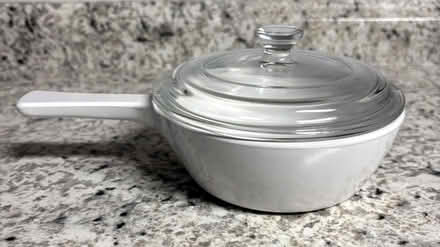 Photo of White Corning Ware Sauce Pan (Jefferson Avenue Downers Grove) #1