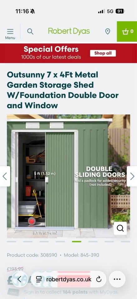 Photo of free Metal garden shed (Wood Green N22) #3