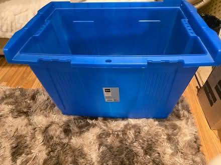 Photo of free Blue plastic container no lid (Brunswick Park N11) #1