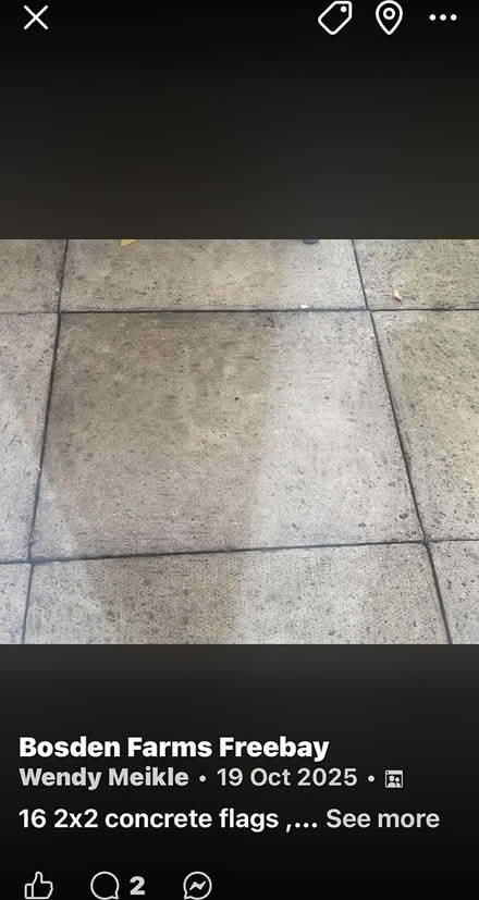 Photo of free 16 2x2 concrete flags (Stockport sk2) #2