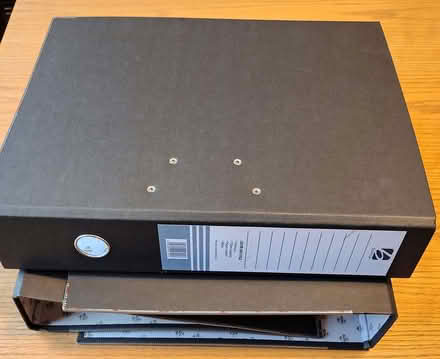 Photo of free Three large lever arch files (Lower Penwortham PR1) #1