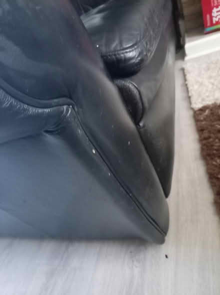 Photo of free blk leather recliner (Tudeley TN11) #3