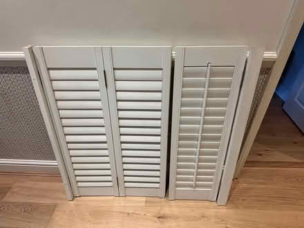 Photo of free White wooden shutters (SW18) #1