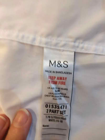 Photo of free White school shirts, black school trousers age 15+ (Tunbridge Wells S. TN1) #4