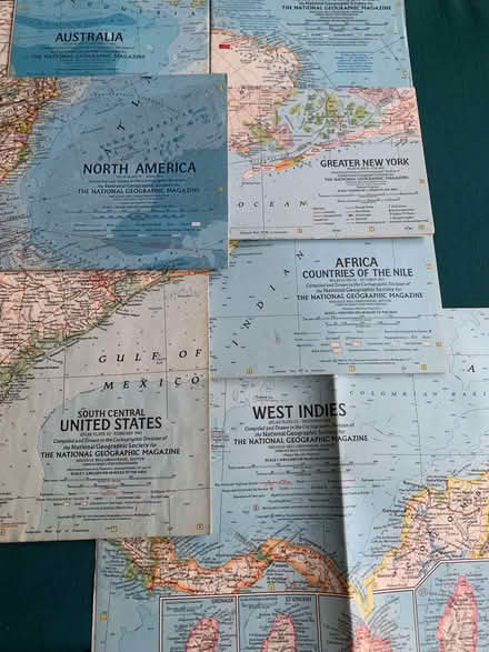 Photo of free National Geographic assorted maps. (Chalfont St Giles HP8) #1