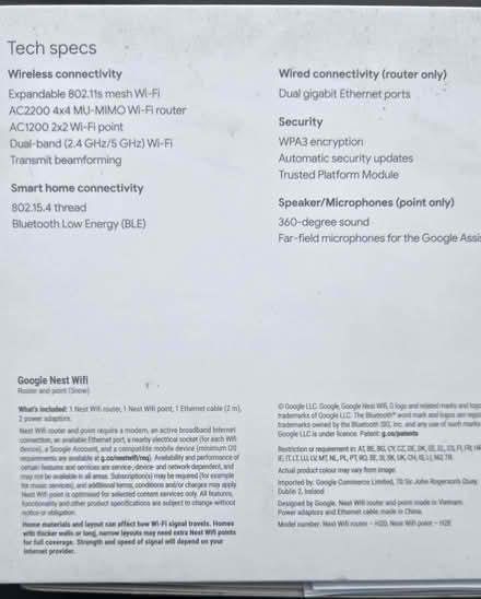 Photo of free Nest wi-fi router and point (Sciennes EH9) #2