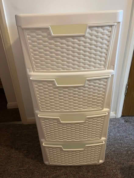Photo of free Brand new white rattan 4 drawer (Old Kent Road SE1) #1