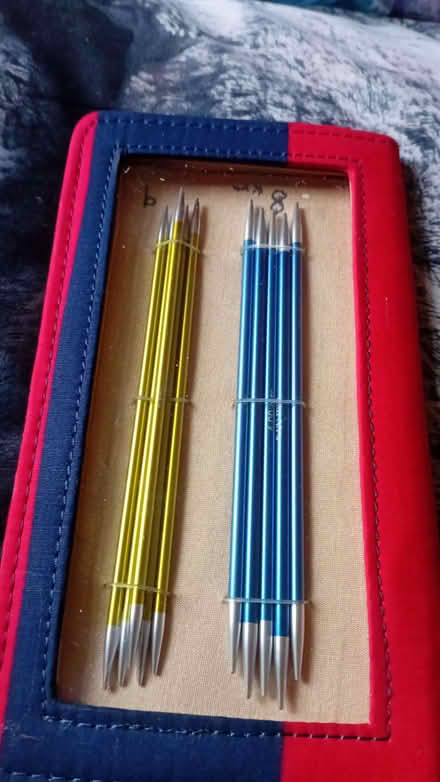 Photo of free Cased set of double ended knitting needles (New Malden KT3) #1