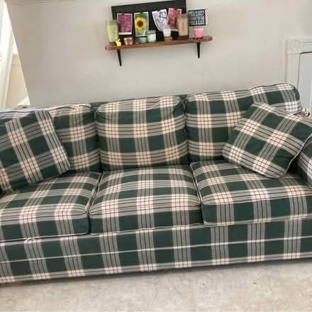 Photo of free couch, full-size pull out bed (Groton) #1
