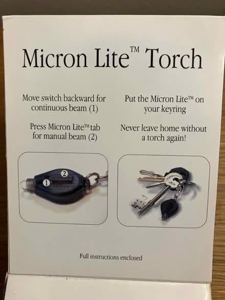 Photo of free “Micron Lite” torch (Hitchin SG4 7SN) #3