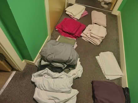 Photo of free Mixture of 5 king size duvet covers & 8 sheets and mor (Gorgie EH11) #1