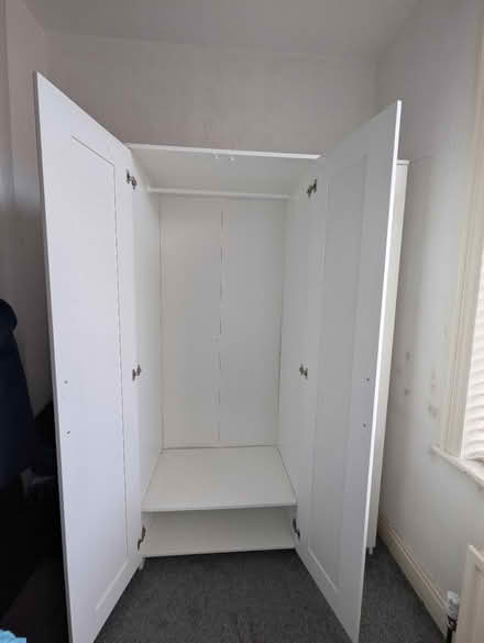 Photo of free White IKEA mirrored wardrobe (BD20 7) #2