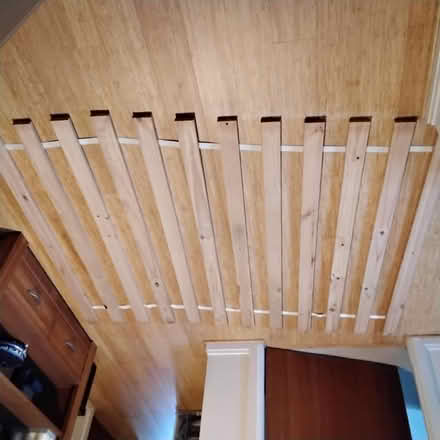 Photo of free Wooden bed frame (Stonehouse ML9) #1