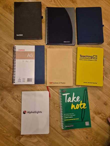 Photo of free 8, A5 note books (Milking Bank DY1) #1