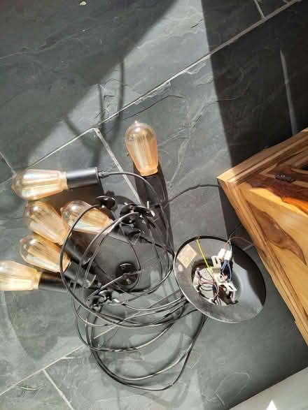 Photo of free Light fitting: pendulum bulb 'chandelier' (Howdon NE28) #1