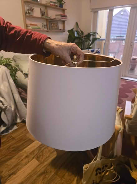 Photo of free Pink and gold lamp shade (Dalston / Stoke Newington) #1