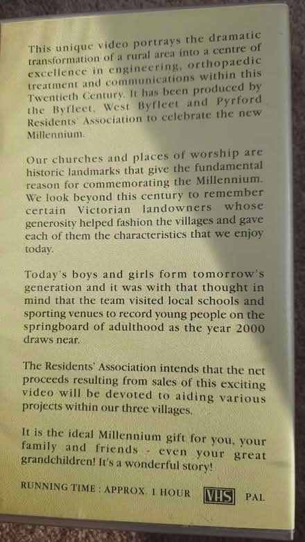 Photo of free VHS history video of Byfleet, W Byfleet, Pyrford (Maybury Hill GU22) #2