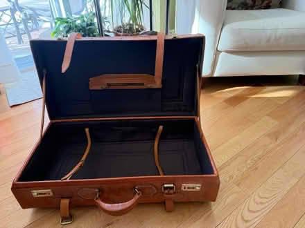 Photo of free New leather suitcase (Old Barrhaven) #3