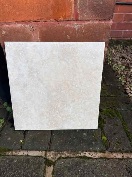 Photo of free 9 ceramic floor tiles - 33x33cm. Stone effect (Formby L37) #1