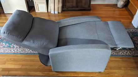 Photo of free Compact recliner. Gray (Forest Hills, Queens.) #4