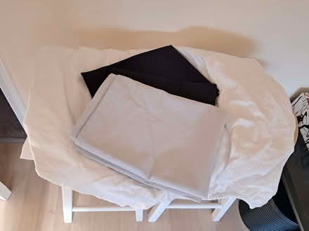 Photo of free White fitted sheet - brushed cotton and 3 pillowcases (Lower Earley RG6) #1