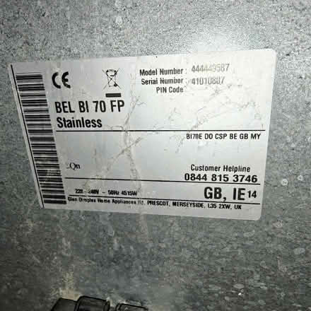 Photo of free Belling built under double oven (The Camp AL1) #3