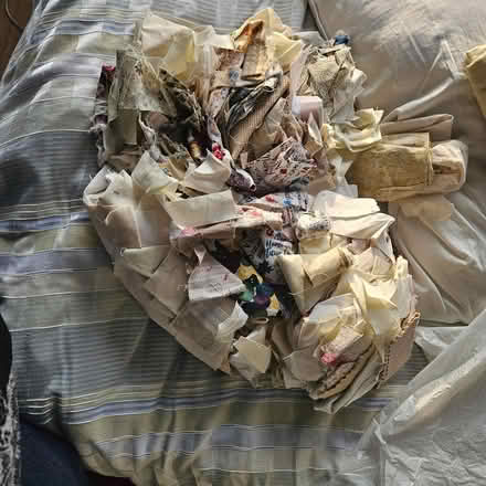 Photo of free fabric scraps for quilting (St. Clair Ave W & Oakwood Ave) #2