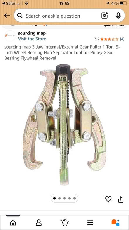 Photo of 3 Leg Bearing Puller (Willesden NW2) #1