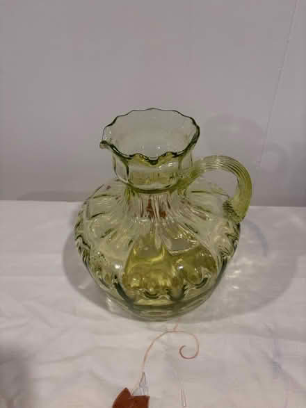 Photo of free Lovely Green glass pitcher (Belmont, MA) #2