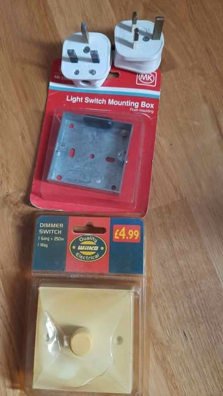 Photo of free Dimmer switch, switch mounting box new (Maybury Hill GU22) #1