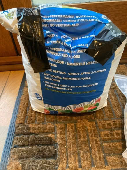Photo of free Floor tiling adhesive (Boswall EH5) #1