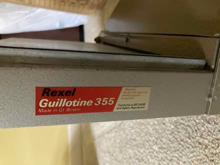 Photo of free Rexel Guillotine 355 (S10 Crosspool) #2